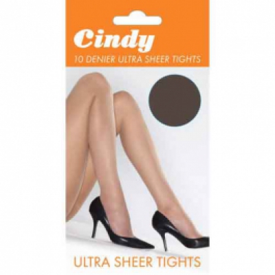 Cindy 10 Denier Ultra Sheer Tights barely black Large image