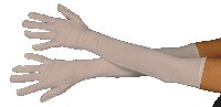 Long White Gloves image