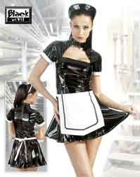 PVC Minidress Maids outfit with headband image