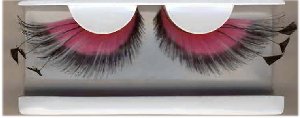 Pink & Black Winged Eyelashes image