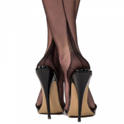 Gio Fully Fashioned Seamed stockings with point heel image