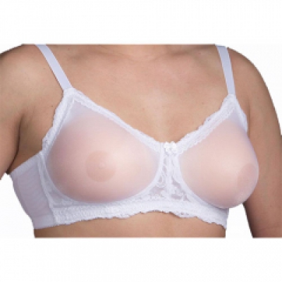 White Transgender Bra  image