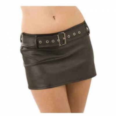 Leatherette Hipster Skirt image