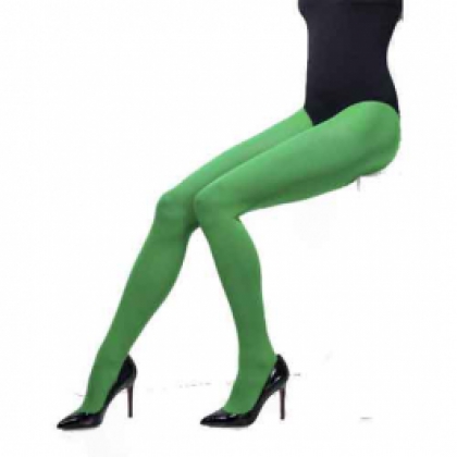 Green Opaque Sparkle Tights image