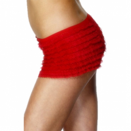 Red Ruffle Lace Panties image