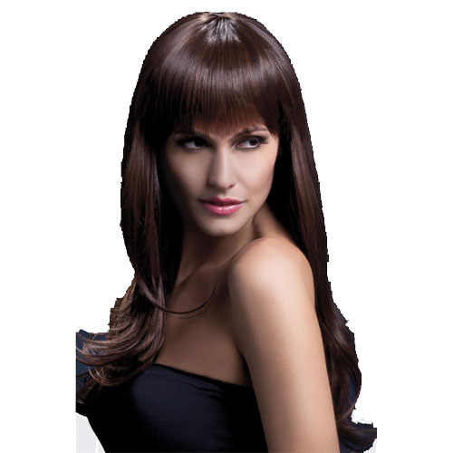 Sienna long brown Wig