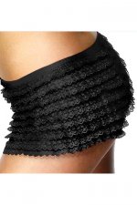 Black Ruffle Lace Panties image