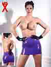 Lilac Latex Mini Skirt  image