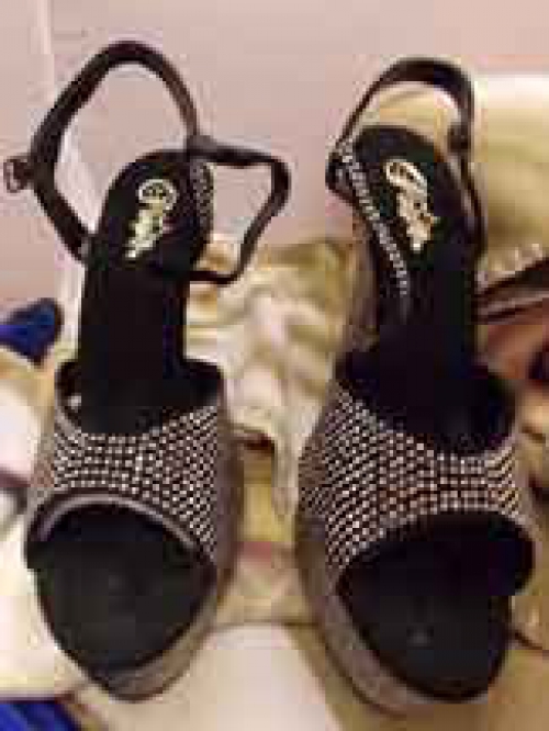  Pleaser  Bejeweled- Platform Sandal  UK 9