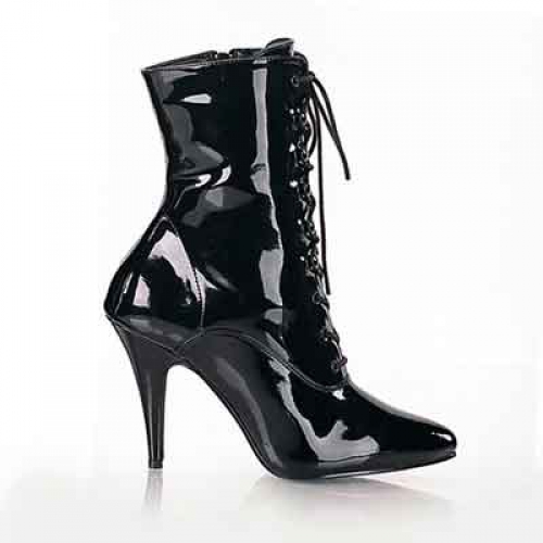 4 inch stiletto heel lace-up Ankle boot