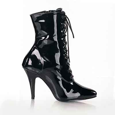 4 inch  stiletto heel lace-up  Ankle boot 